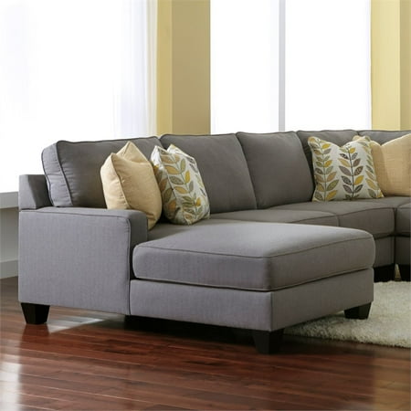 - Ashley Chamberly Left Arm Facing Corner Chaise in Alloy