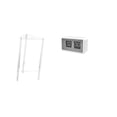 thumbnail image 1 of Mesita De Noche Minimalista De Acrílico Con Reloj Giratorio Automático, Moderna Mesita De Noche Para Sala De Estar, Dormitorio, Oficina, Dormitorio, Cafetería, Pantalla Grande, 1 of 8