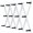 Black on White, variant on Dseap Accordion Wall Hanger,16" High Wooden Expandable Coat Rack,Hat Holder Hooks for Baseball Caps,Mugs,28 Pegs,White