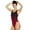 Red/Black, variant on Sporti Molecule Wide Strap One Piece Swimsuit, High Cut, Unpadded (Women’s)