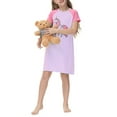 thumbnail image 4 of WIBACKER 5-14Years Girl's Comfy Modal Tencel Nightgowns Unicorn Pajamas Kids Nightdress, 4 of 6