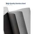 thumbnail image 3 of 13 Gallon Stainless Steel Kitchen Trash Can with Lid, Large Rustproof Step-on Metal Garbage Bin with Inner Bucket, Rear Handle, and Soft Close Lid, Durable and Stylish Waste Container,White, 3 of 6
