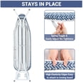 thumbnail image 3 of KINGRACK Ironing Board Cover with Spring Toggle, Heat Resistant, Elasticized Edge 13"x43", Printed Blue Brushstrokes, 3 of 7