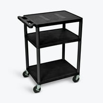 Luxor 34"H AV Cart - Three Shelves
