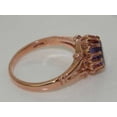 thumbnail image 4 of LBG British Made Spectacular 10k Rose Gold Natural Amethyst Womens Engagement Ring - 33 size options - Size 10.5, 4 of 6