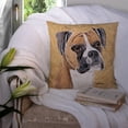 thumbnail image 3 of Carolines Treasures SC9121PW1414 Boxer Wipe your Paws Fabric Decorative Pillow, 14Hx14W, multicolor, 3 of 4