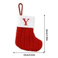 thumbnail image 3 of Lilixerw Christmas Stockings with Initials,Letter Y Embroidered Christmas Stockings,Cute Christmas Tree Pendant,Knitted Socks Decoration Props for Party Fireplace Hanging, 3 of 3