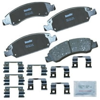 Bendix CFC1363 Premium Copper Free Ceramic Brake Pad Fits select: 2005-2018 CHEVROLET SILVERADO, 2008-2018 GMC SIERRA