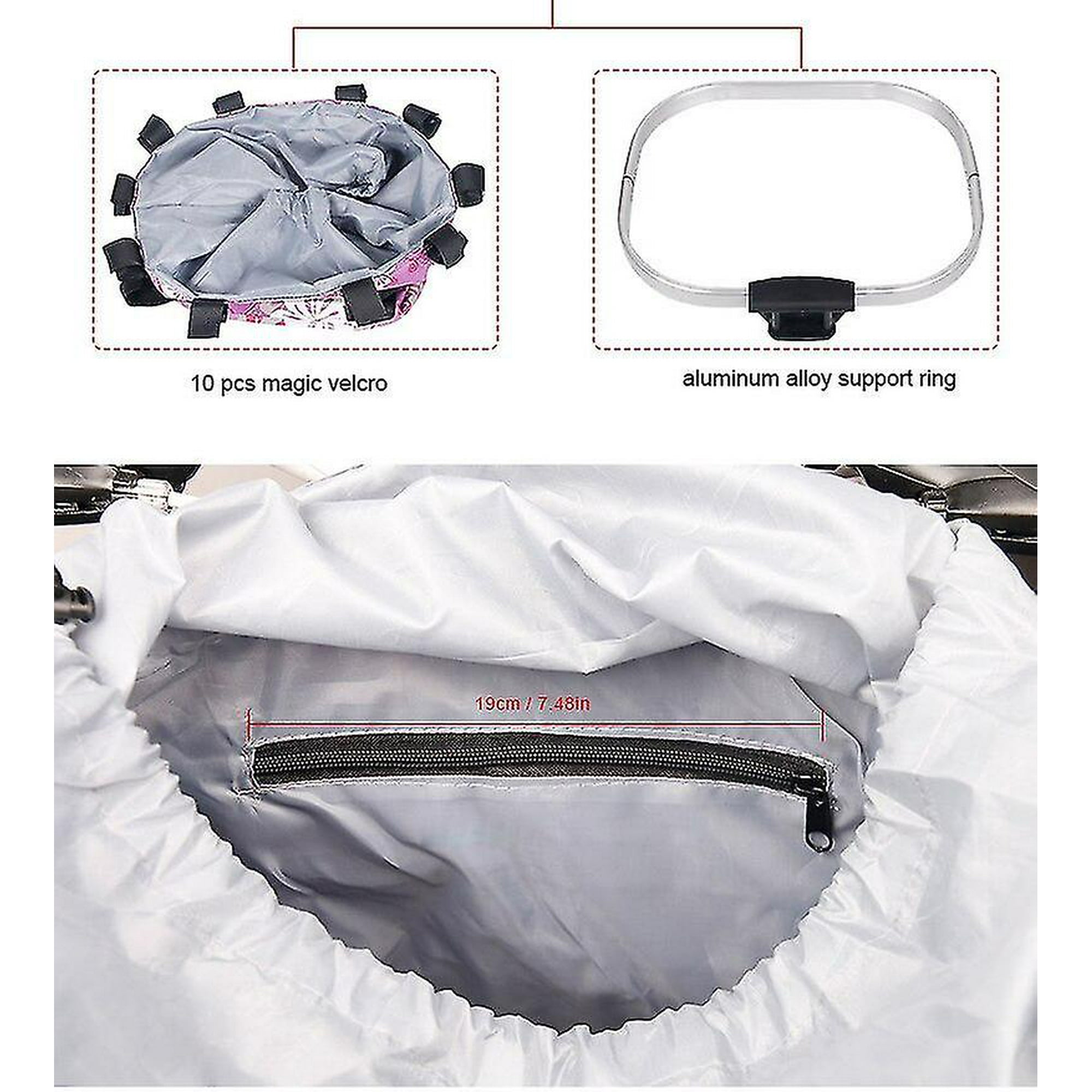 Panier de Vélo Panier avant de Guidon de Vélo Porte-Animal Amovible Cadre en Aluminium Sac
