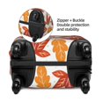 thumbnail image 4 of Disketp Acorns And Autumn Leaves Elastic Travel Luggage Cover Travel Suitcase Protective Cover For Trunk Case Apply To 18''-32'' Suitcase Cover (Luggage not included)-Large, 4 of 9