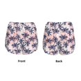 thumbnail image 5 of Lsque Tropics Palm Trees Printed Women's Running Shorts with Liner Pockets,Elastic Quick Dry Workout Athletic Gym Yoga Shorts,Womens High Waist Shorts-Small, 5 of 9