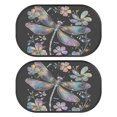 thumbnail image 2 of KUIFORTI Cling Car Window Shades for Baby, 2 Pieces Dragonfly Front Window Sun Visor Foldable Reflective Sun Shield for Car Windows Blocks UV Rays Protector, 2 of 6