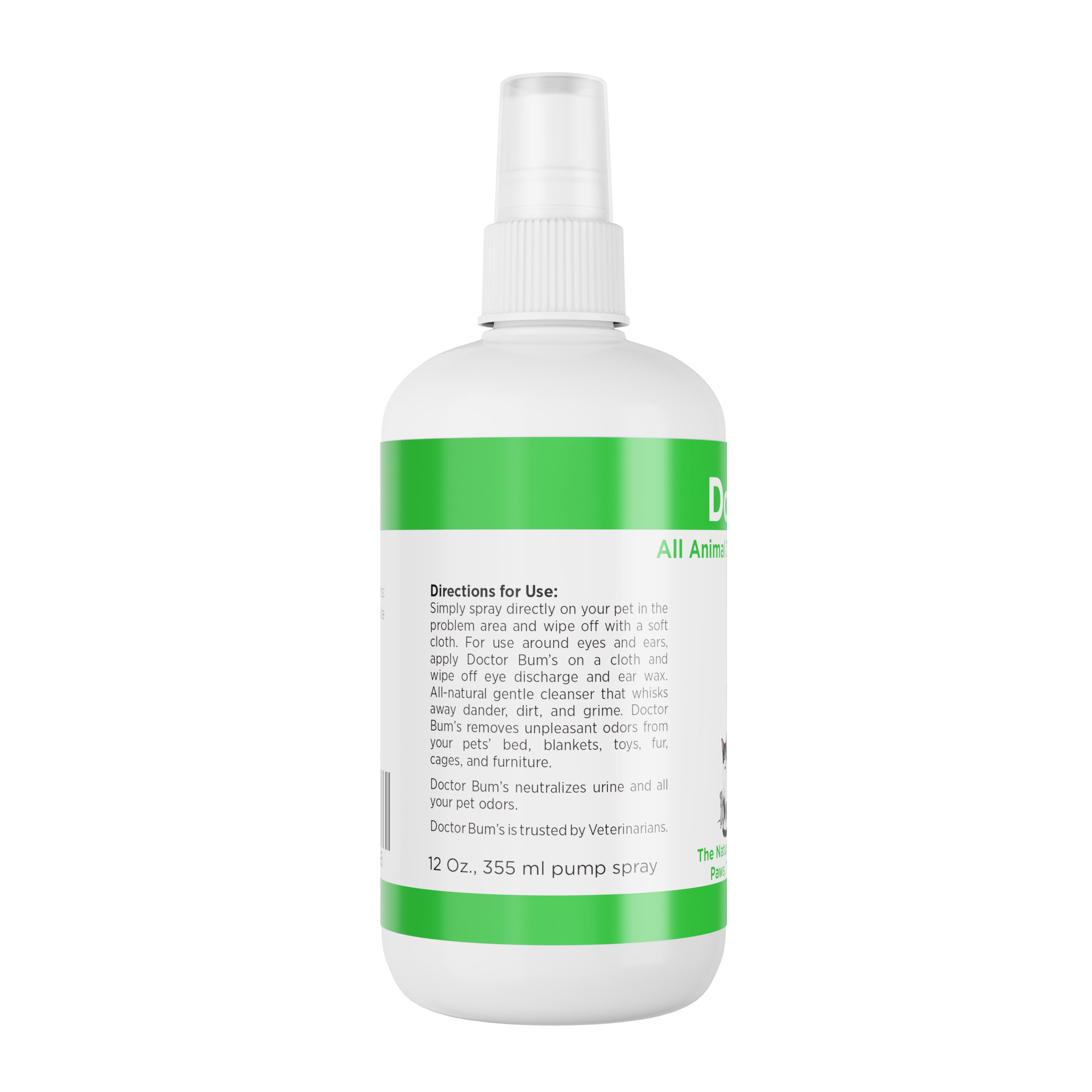 Doctor Bum's All Animal Dirt and Odor Eliminator for Dogs and Cats