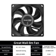 thumbnail image 1 of Great Wall F60/70/80 Computer Case Fast Fan Ultra Silent 6 7 8 9CM Quiet Cooling PC Cooler Fan Case Fans 12V DC Chassis Radiator 8 cm Fan, 1 of 6