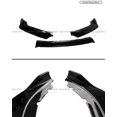 thumbnail image 4 of FITS 2016-2021 HONDA CIVIC HATCHBACK & Si JDM GLOSS BLACK FRONT BUMPER LIP SPLITTER, 4 of 5