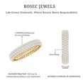 thumbnail image 6 of Rosec Jewels Lab Diamond Wedding Band - Full Eternity Ring - EF-VS Quality Certified, 14K Yellow Gold, US 3.50, 6 of 7