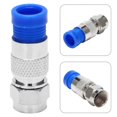 thumbnail image 5 of Rg6 F Type Connector Coax Coaxial Compression Fitting 20 Pack (Blue), 5 of 5