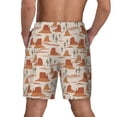 thumbnail image 4 of Uemuo Western Desert Nature Landscape Pattern Mens Swim Trunks Quick Dry Board Shorts with Mesh Lining, Stretch Beach Shorts Quick Dry No-Chafing Board Shorts-Large, 4 of 9