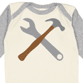 thumbnail image 4 of Inktastic Future Carpenter Tools Hammer Wrench Boys Long Sleeve Baby Bodysuit, 4 of 5