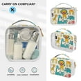 thumbnail image 5 of Children's Drawings Animals Clear Cosmetic Bags with Handles PVC Toiletry Bags Zipper Waterproof Portable for Traveling 2 Pcs, 5 of 7