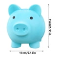 thumbnail image 2 of RUIG 1 Pieces Cute Plastic Pig Money Bank, Durable Saving Money Box Coin Bank for Boys Girls Adults, Plastic Piggy Bank Practical Gifts for Birthday, Christmas, New Year, 2 of 6