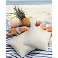 thumbnail image 3 of Pack of 2 Outdoor Pillow Covers, Solid Color Beige Waterproof Square Throw Pillowcase Cushion Decorative Pillow Covers for Couch Patio Tent, 18x18 in, 3 of 6