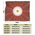 thumbnail image 5 of Blooming Flowers Throw Blanket, Anti-Pilling Ultra-Soft Micro Fleece Cover Blanket for Bed Sofa, for All Seasons, 40"x30", 5 of 9