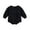 Black, variant on ZHOGXU Newborn Boys Girls Romper Long Sleeve Letter Embroidery Solid Color Comfortable Bodysuits For Casual Daily Wear,Black,18-24 Months