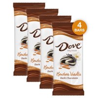 (4 pack) Dove Dark Chocolate Bourbon Vanilla Candy Bar, 3.3 Oz