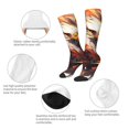 thumbnail image 3 of Naloa Colorful Abstract Eagle Knee Socks, High Socks Long Stretchy Sock Women Knee High Stocking, Long Socks for Women, 3 of 6