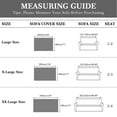 thumbnail image 2 of Eurhowing Stretchable Sofa Cover for 3-Cushion Couches, Reversible Non-Slip L-Shaped Sectional Slipcover, Washable Furniture Protector for Pets & Kids, 71"×150", Khaki, 2 of 9