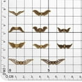 thumbnail image 2 of PH 200pcs 10 Styles Angel Wing Charms 1-1.5mm Hole Alloy Wing Loose Spacer Charm Beads Bronze Fairy Wing Beads Tibetan Bead Spacers for Jewelry Making Xmas DIY Angel Making Colorful, 2 of 6
