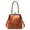 Coffee, variant on Deago Women's Vintage Kiss Lock Handbag PU Leather Kiss Clasp Crossbody Shoulder Bag Hobo Tote Purses Wallet (Red)