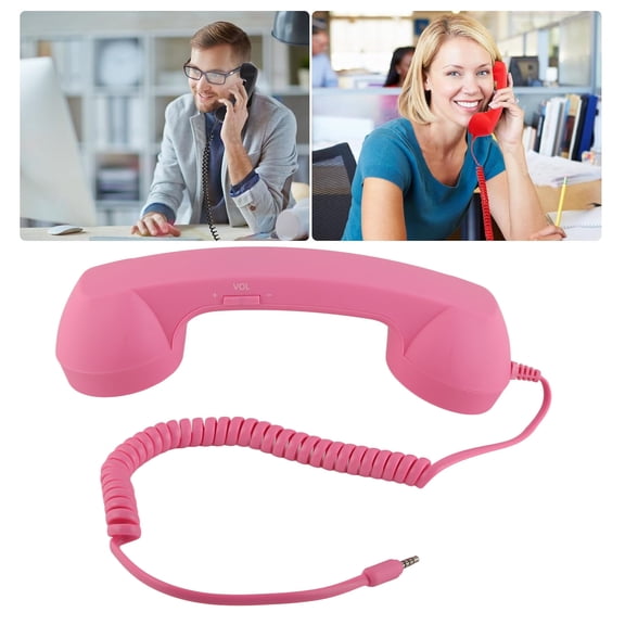 Vintage Style Cellphone Handset, Convenient, Multifunction, Clear Audio, 3.5mm Jack USB,C Adapter Included