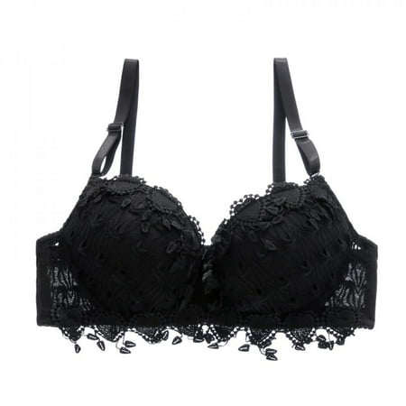 

Promotion!Lace Bra Bralettes Lace Gather Bra Large Size Bra Breathable Lace Bra Jacquard Solid Bra