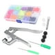thumbnail image 5 of Kit de cierres a presión, máquina de coser botones, punzonadora, alicates de prensado manual, juego de herramientas, 5 of 14
