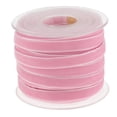 thumbnail image 1 of 20 Yards Velvet Ribbon Spool Available in Many Colors 10mm/0.4inch Wide - Pink, 1 of 7