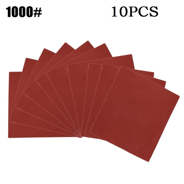 10Pcs 110X100Mm Abrasive Sanding Paper Flocking Sand Paper 60-1000Grit Polisher