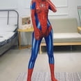 thumbnail image 3 of Disfraz de araña de gato negro sexy, traje de héroe de película para hombre, cosplay con impresión 3D, traje de corsé para mujer y niña, juego de rol para Halloween, 3 of 5