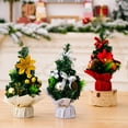 thumbnail image 5 of 9.8in Mini Artificial Christmas Tree, Christmas Decoration for Table and Desk Tops Small Christmas Pine Tree, Perfect Tabletop Xmas Decoration for Your Home and Office, 5 of 6