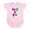 Petal Pink, variant on CafePress - She Did It! (Left) Infant Creeper - Baby Light Bodysuit, Size Newborn - 24 Months