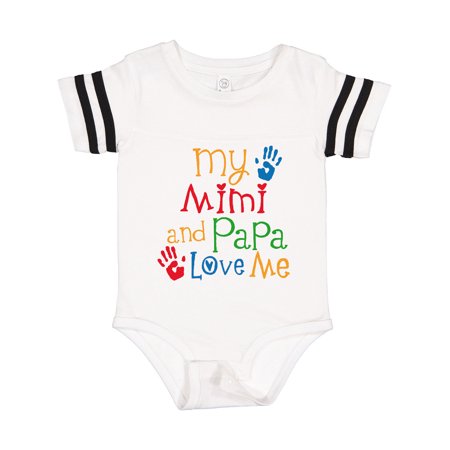 

Inktastic Mimi and Papa Love Me Gift Baby Boy or Baby Girl Bodysuit