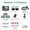 Monitor add 2 Camera, variant on HD AHD 1920x1080P Wireless Transmitter Rear View Camera With 2CH 5 Inch IPS Screen AHD Parking Monitor For Truck Bus Vehicle ,Effortless Control