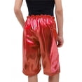 thumbnail image 3 of RXIRUCGD 2025 Summer Clothes for Kids Solid Color Loose Glossy Straight Leg Shorts For Boys And Girls Five Part Shorts For Performance Mid Length Shorts, 3 of 4