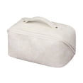 thumbnail image 1 of Bolsa de cosméticos de viaje de gran capacidad,Bolsa de maquillaje,Bolsa organizadora de maquillaje de cuero PU portátil impermeable, 1 of 5