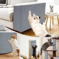 thumbnail image 4 of 2 count 39.4"X15.8"  Scratch Mat for Furniture and Wall Protectors, Trimmable Self-Adhesive  Scratch Pads, DIY  Scratcher for Covering  Tower and Couch Protector (Light Grey), 4 of 7