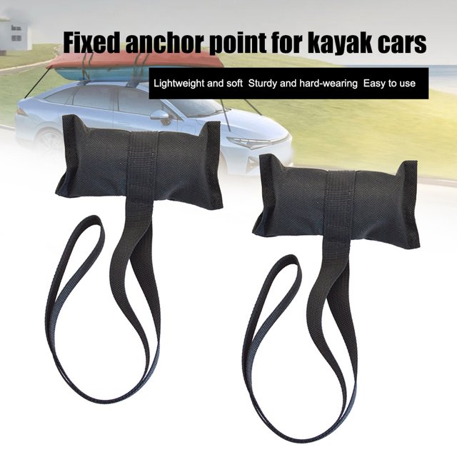 Correas De Punto De Anclaje Para Amarre De Barco En Canoa Hatchback de dos capotas para arrastrar el kayak/canoa/SUP/tabla de surf (4 piezas)