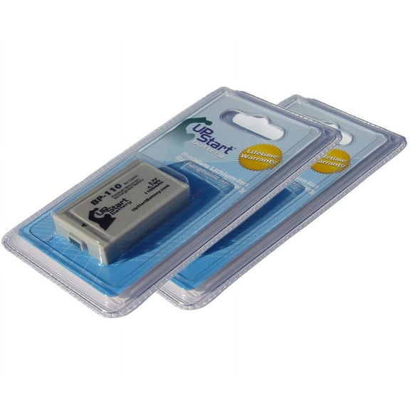 2x Pack - Canon VIXIA HF R200 Battery - Replacement for Canon BP-110 Digital Camera Battery (1100mAh, 3.7V, Lithium-Ion)