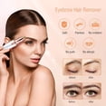 thumbnail image 1 of Eyebrow Shaving, Eyebrow Trimmer, 2 in 1 Facial Hair Remover, Electric Eyebrow Remover, LED Light, Eyebrow Epilator for Face / Eyebrow / Chin Stub, USB Rechargeable, 1 of 7