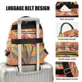 thumbnail image 3 of FORMRS Mini Backpack Purse for Women Travel Daypack Casual Shoulder Bag, Purple Abstract Floral, 3 of 7